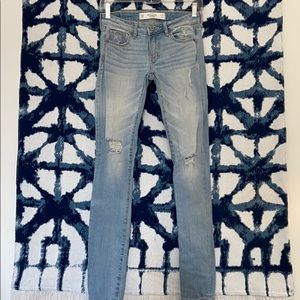 Abercrombie and Fitch distressed skinny jeans